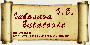 Vukosava Bulatović vizit kartica